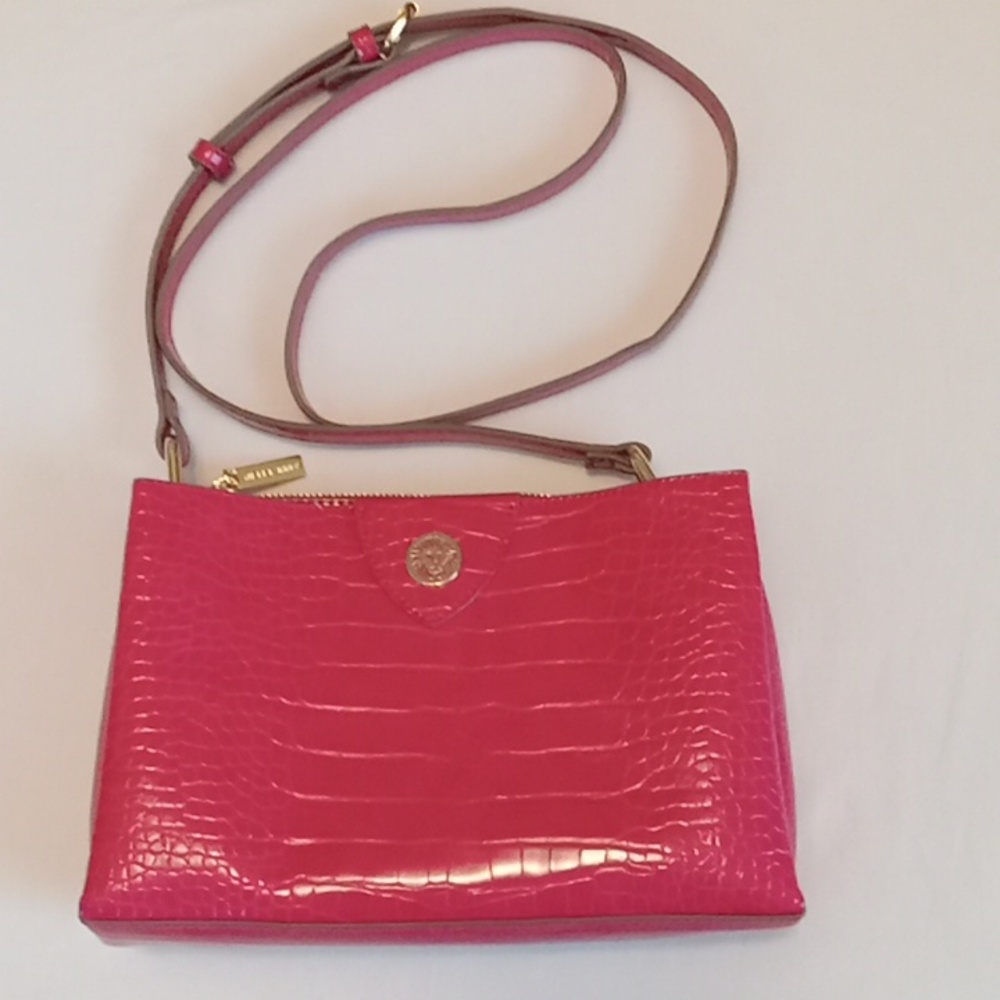 Anne Klein Alligator Crossbody Tote Bag